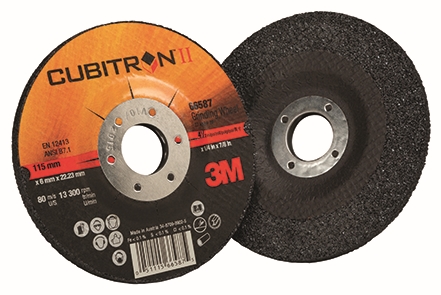 Other view of Depressed Centre Grinding Wheel - Ceramic - 100 x 6 x 16 mm - 36+ Grit - Type 27 - Cubitron™ II - 3M