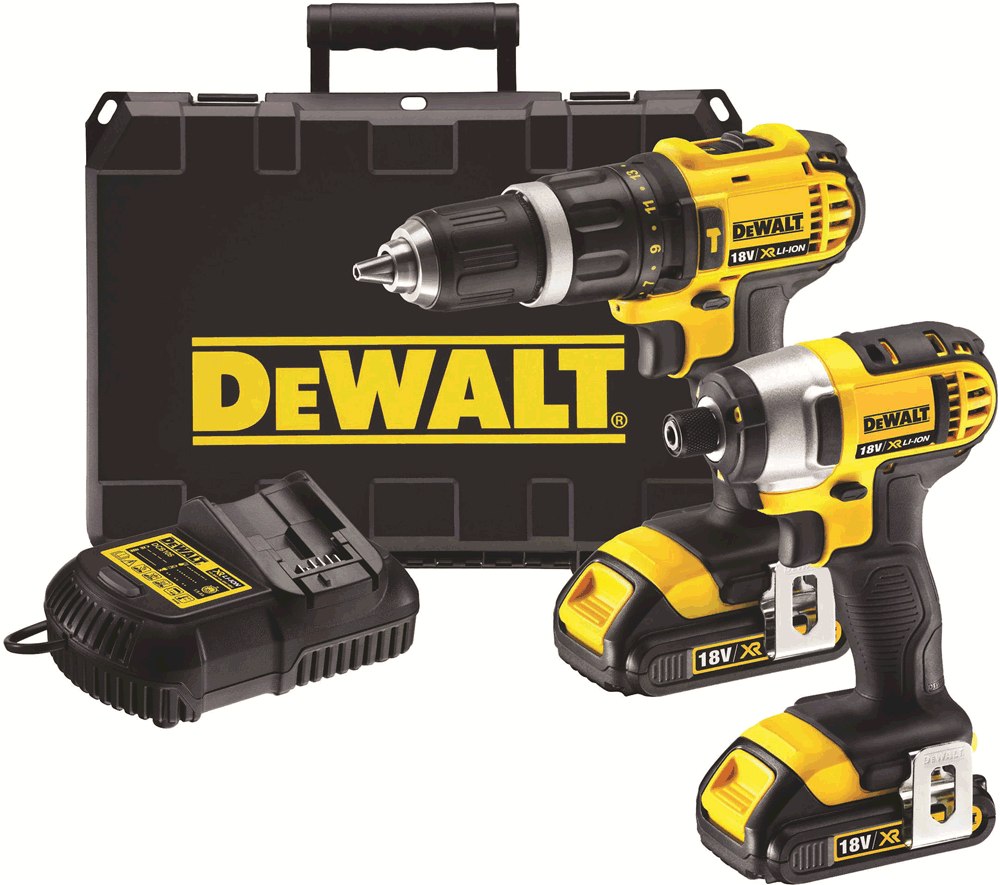 Other view of Dewalt DCK285C2-XE 18V 1.5Ah Li-ion Cordless 2 Piece Combo Kit