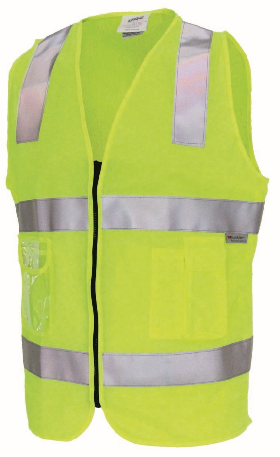 Other view of VEST HI VIS DNC 3807 D/N YELLOW S