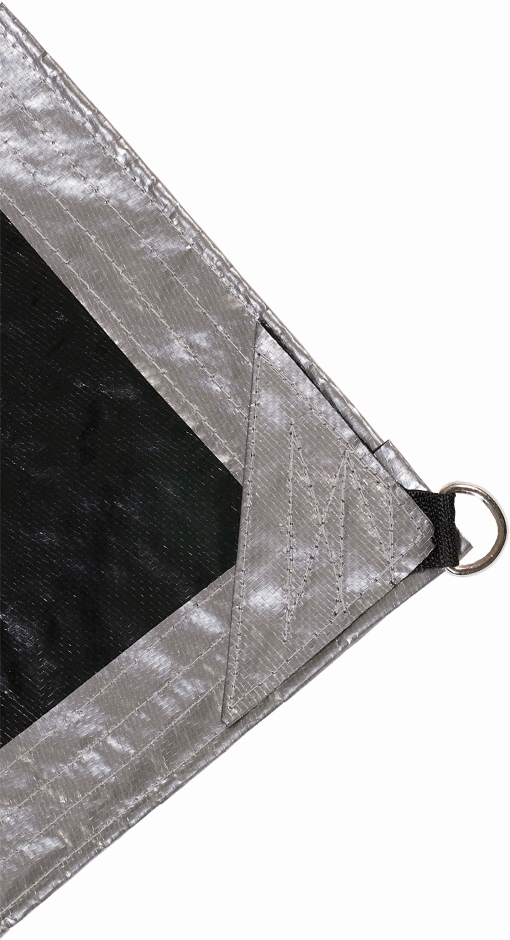 Other view of Polytuf - D-Ring Tarpaulin - Ultra Heavy Duty - Polyethylene - Silver/Black - 3.6 x 6.1m