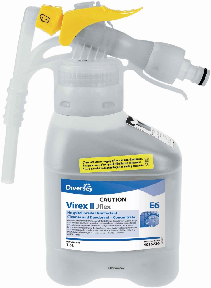 Other view of Concentrate Hospital-Grade Disinfectant - Dark Blue - 1.5 L - Bottle - 4026726 - Triad II J-Flex™ - Diversey