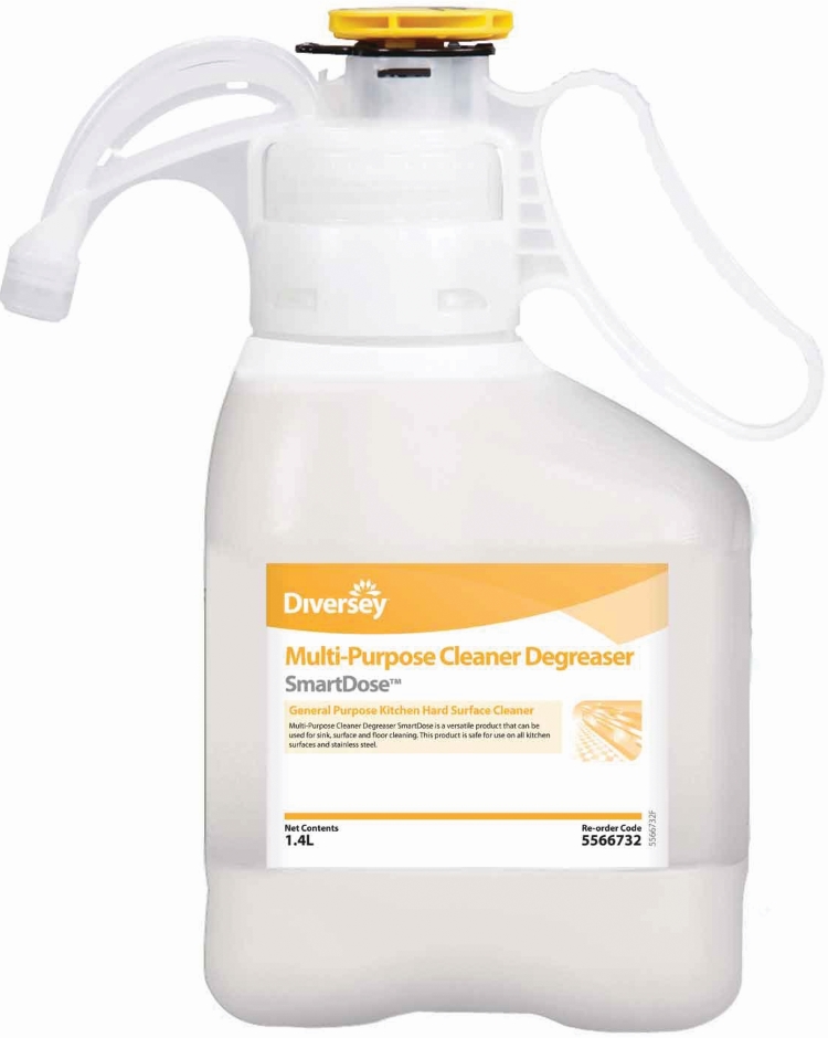 Other view of Multi Purpose Cleaner/Degreaser - Clear/Green Blue - 1.4 L - Bottle - 95566732 - Smartdose™ - Diversey