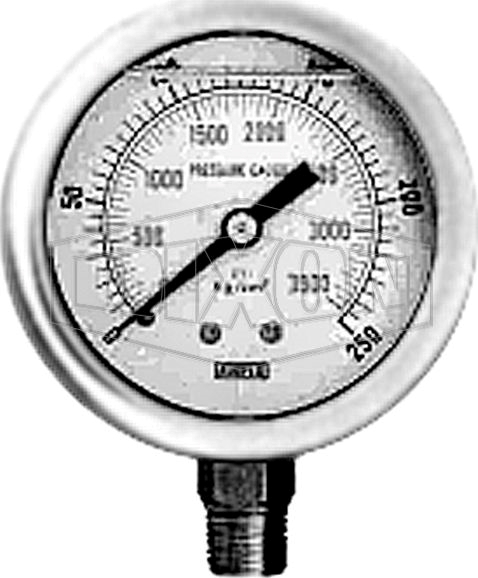 Other view of Dixon Anfo Loader Pressure Gauge - Stainless Steel - BSP - 1/4" - 05/040/01/015SS