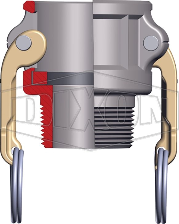 Other view of Dixon Cam & Groove Coupler - Type B - Camlock - 316 Stainless Steel - Female Coupler x MNPT - 1" - 100-B-SS