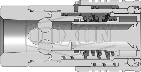 Other view of Dixon Flushface Interchange Hydraulic Coupler - Steel - Series HT - 3/4" - 6HTBF6