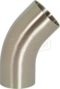 Other view of 45 Degree Elbow With Tangent - 316L Stainless Steel - Polished - 4" - Butt Weld - B2KS-R400P - Dixon