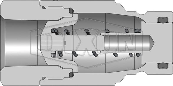 Other view of Dixon Flushface Interchange Hydraulic Plug - 316 Stainless Steel - Series HT - 1" - HT8BF8-SS