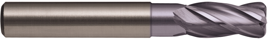 Other view of End Mill - Regular - 4-Flute - Corner Radius - VHM Ultra - AlCrN - 3 mm - 0.3° Radian - R35/38 UNI - E559 - Harmony - Sutton Tools