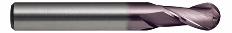 Other view of Slot Drill - VHM - 2 Flute - Ballnose - R30 N - Regular - 3 mm - 1.5° Radian - E605 - Tecline - Sutton Tools