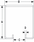 Other view of Door Track - Medium/Heavy Duty - 450 kg - Steel - Galvanized - 50 mm x 61 mm x 3000 mm - EM1 - Eltrak