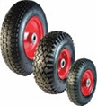 Other view of Pneumatic Wheel - 140 kg - Rubber/Steel - Red - 3/4" Ball Bearing - 275 mm - Easyroll - EHI