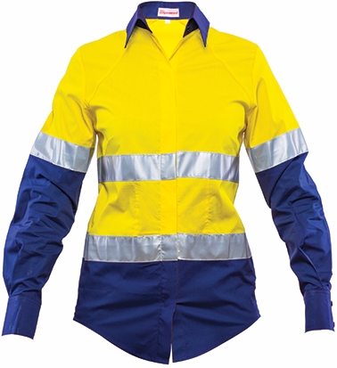 Other view of SHIRT LADIES EARHART HI VIS YE/NA 12