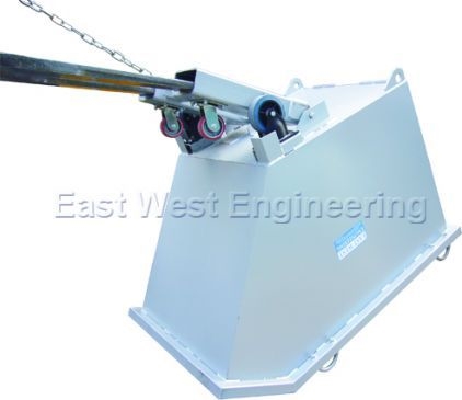 Other view of Self Dumping Bin - 0.95 m3 Volume - Zinc Plated - 1570 mm x 1010 mm x 1010 mm - 1500 kg - CSD Series - East West Engineering