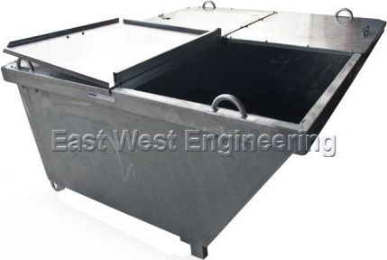 Other view of Forklift Tipping Bin - Self Dumping - 0.35 m3 Volume - Galvanized - 1510 mm x 740 mm x 630 mm - 1500 kg - WFH Series - East West Engineering