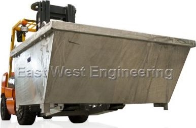 Other view of Forklift Tipping Bin - Tip Up - 0.35 m3 Volume - Galvanized - 1510 mm x 740 mm x 630 mm - 1500 kg - WFL Series - East West Engineering