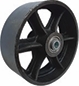 Other view of Wheel - 450 kg - Cast Iron - Black - 20 mm Precision Bearing - 100 mm - Easyroll - EHI