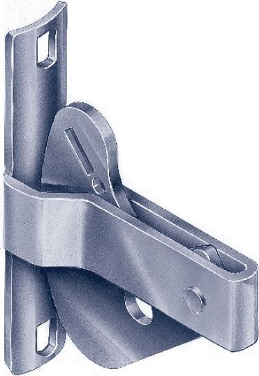 Other view of LATCH GATE "D" BOLT-ON FLAT Z/P CAC28