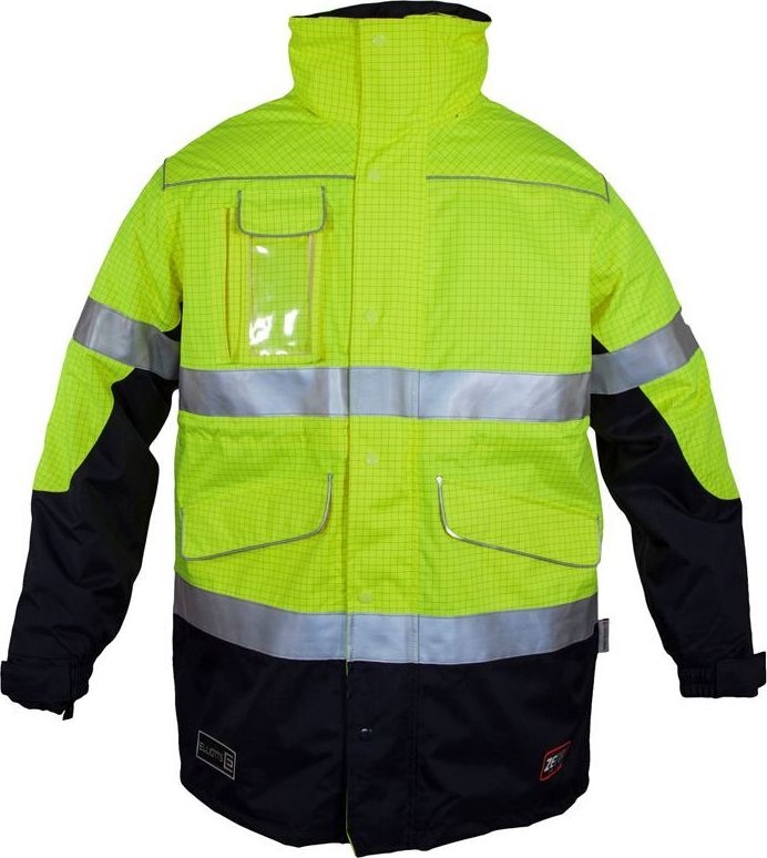 Other view of 4-In-1 Jacket With 3M FR Reflective Trim - Zetel® ZX FRAS - Yellow/Navy - 2X-Large - Z50 - Elliotts