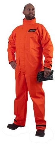 Other view of Chemical Splash Coverall - Chem-Tech FRAS - Fluoro Orange - 3X-Large - CTCA105 - Elliott