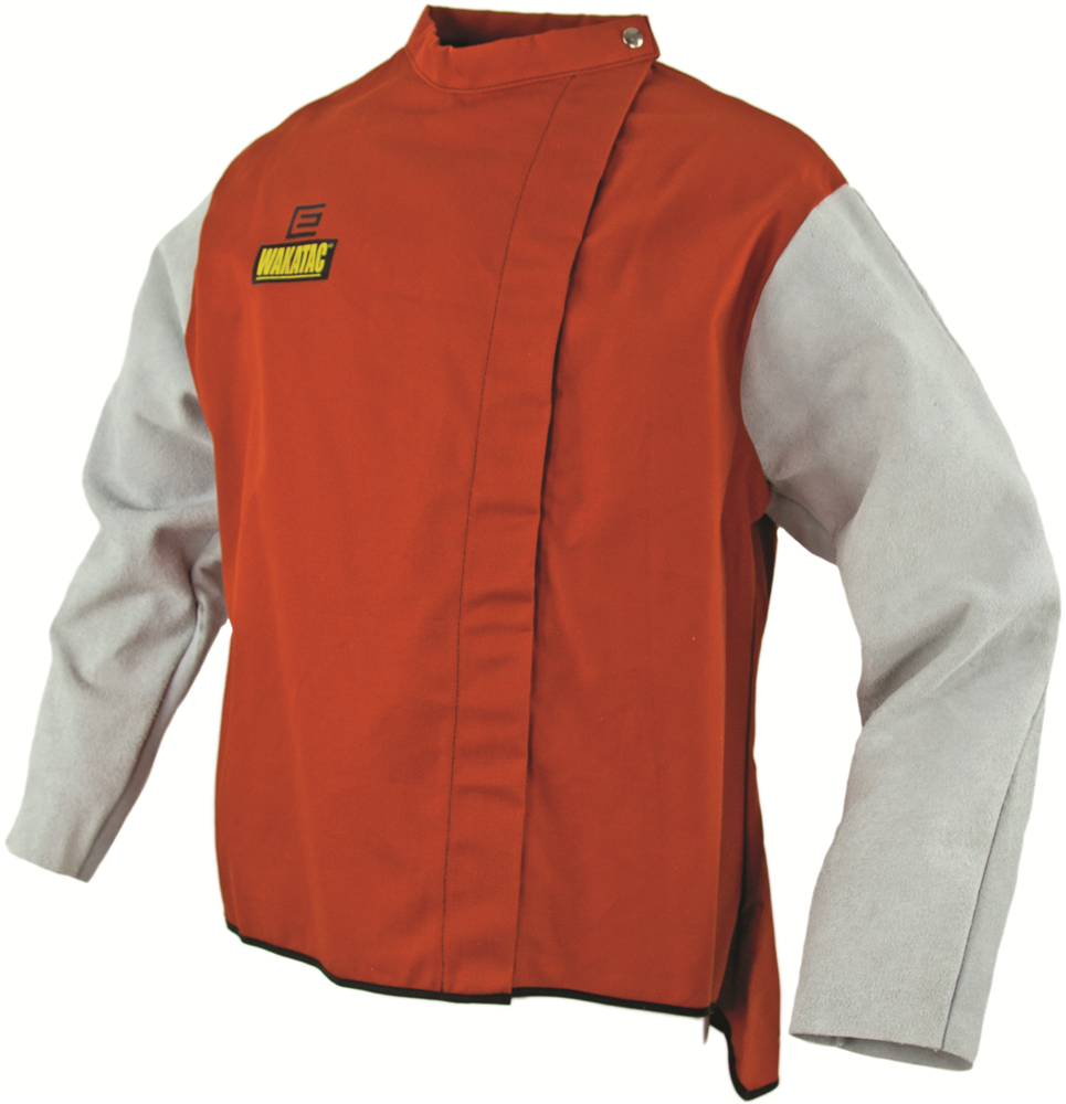 Other view of Wakatac® Proban® Welding Jacket with Chrome Leather Sleeves - 2XL - WAK/PJ30CS