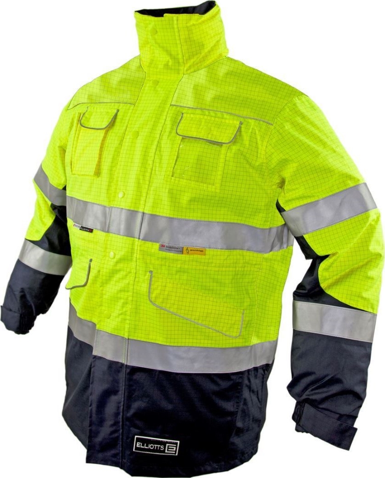 Other view of 4-In-1 Jacket With 3M FR Reflective Trim - Zetel® ZX FRAS - Yellow/Navy - 2X-Large - Z50 - Elliotts