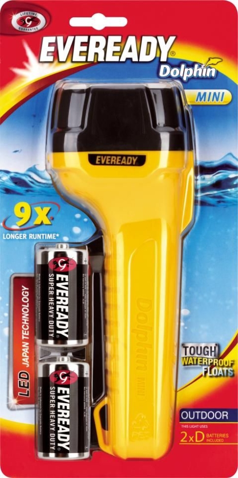 Other view of Mini Torch - Yellow - D - Alkaline/Carbon Zinc - (4) Xenon LED - 34 lm - Everyday Dolphin - Energizer