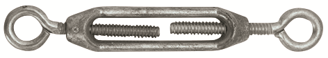 Other view of Bullivants Turnbuckle - Non-Load Rated - Eye & Eye - Galvanised - Zinc Plated - 8mm