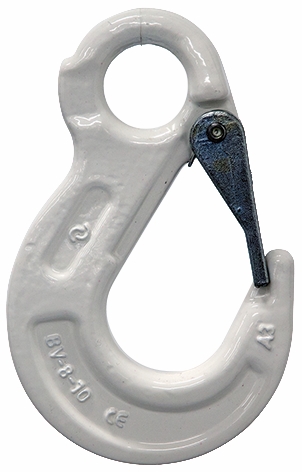 Other view of Bullivants Eye Type Sling Hook With Latch - Grade 100 - White - 16mm