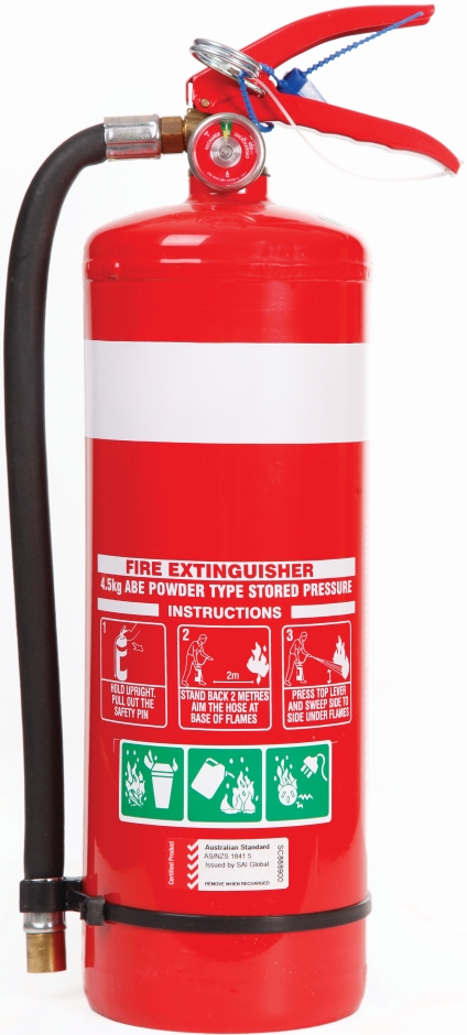 Other view of Fire Extinguisher - Dry Chemical Powder - 4.5 kg - 3A-40BE - Mild Steel Cylinder - 1345 KPa - 160 x 500 mm - ABE - Fireworld