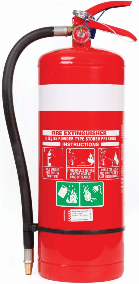 Other view of Fire Extinguisher - Dry Chemical Powder - 9 kg - 80BE - Mild Steel Cylinder - 1345 KPa - 180 x 565 mm - BE - Fireworld