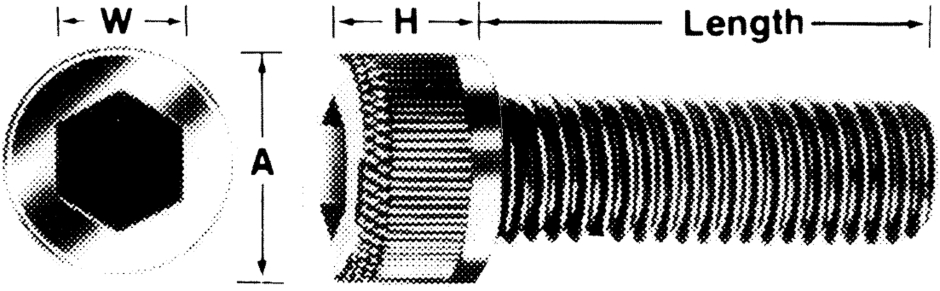 Other view of Socket Low Head Cap Screw - Alloy Steel - Black - Metric Coarse - M6-1 x 12 mm - SLSOPCM060012 - Hobson