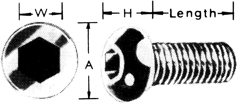 Other view of Socket Screw - Button Head - 304 Stainless Steel - Metric Coarse - M4-0.7 x 8 mm - 824022 - Brighton Best