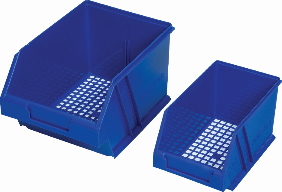 Other view of Storage Bin - Mesh-Pak - Polypropylene - Blue - 135 mm x 125 mm x 220 mm - 9 kg - F1H-062MPBL - Fischer