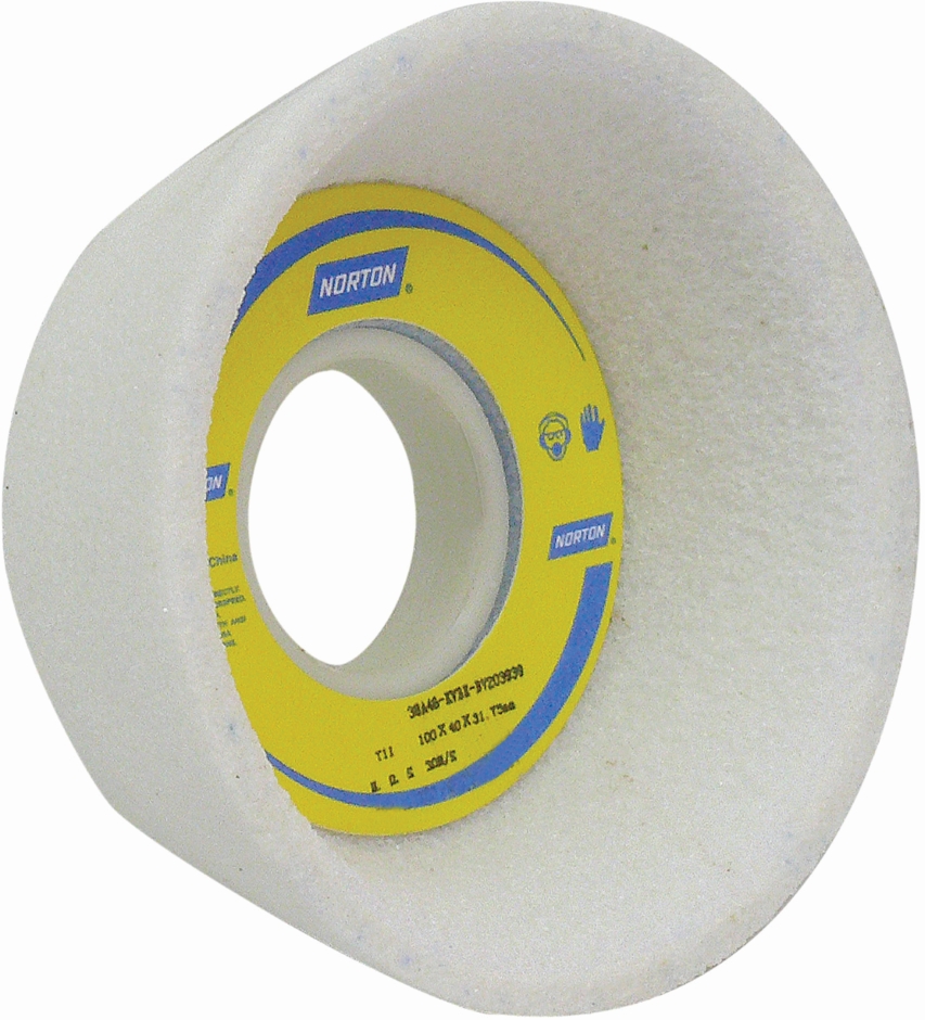 Other view of Grinding Wheel - Flaring Cup - Type 11 - Aluminium Oxide - White - 100/76 x 40 x 31.75 mm - 46 Grit - 38A46JVBE - Norton