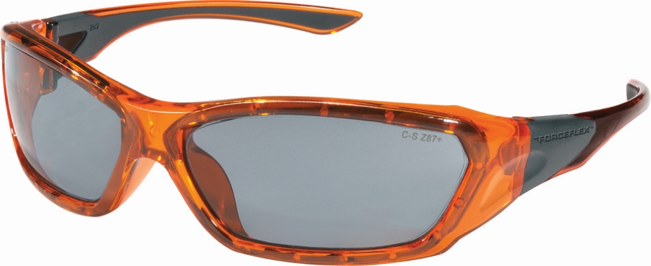 Other view of Spectacles - Forceflex - Orange Frame - Smoke Lens - Scratch Resistant - Prosafe