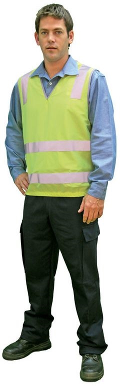 Other view of Guardian Safety GLO-SAFE VN68194 Singlet Style HiVis H Pattern Safety Vest - Yellow - L