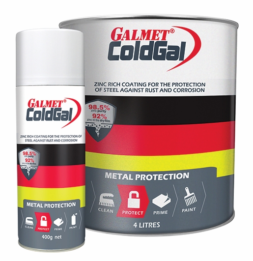 Other view of Galmet - ® GGCG500M ColdGal, Galvanised Zinc Rich Paint - 500ml