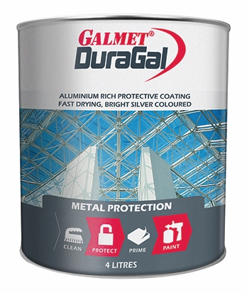 Other view of DuraGal Paint - Corrosion Resistant - 4 L Drum - Liquid - Bright - Silver - GGDS4L - Galmet