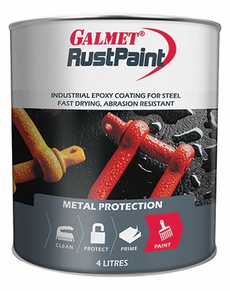 Other view of Epoxy Enamel Rust Paint - 1 L Can - Liquid - Indian Red R64 - GCTBT1L - Galmet