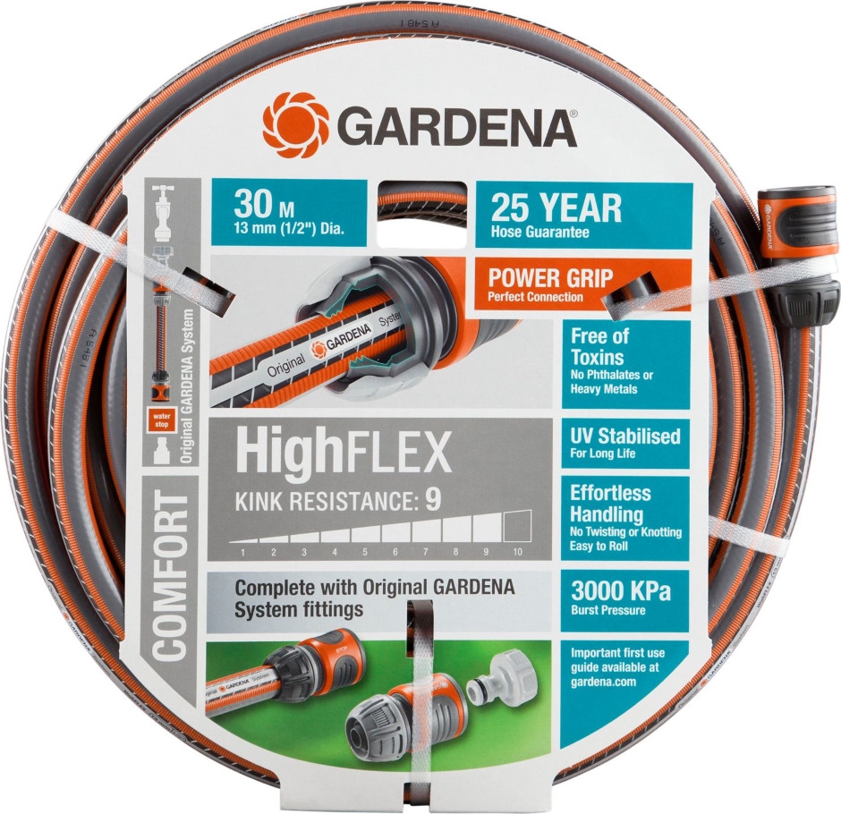 Other view of HOSE FITTED GARDENA HIGNFLEX 13MM X 30M