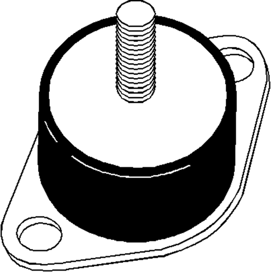 Other view of MOUNT VIBRATION GEN MACH ISOLATR M21345