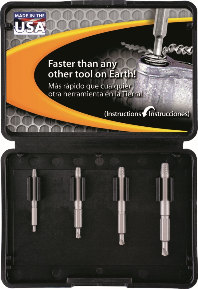 Other view of 4-Piece Small Bolt Extractor Set - M3 to 6 - 4507P - Micro - Grabit