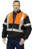 Other view of Men's 2-Tone Bluey Shell Jacket – Wool – Orange/Black – 6X-Large – BJ78030 – Guardian Safety