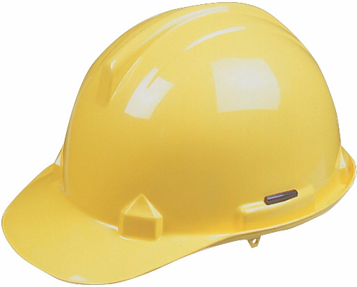 Other view of Safety Helmet - Unvented - Injection Moulded ABS (Plastic) - Fluoro Yellow - 50 to 66 cm - RT - HC43 - Tuffmaster Lite - Protector