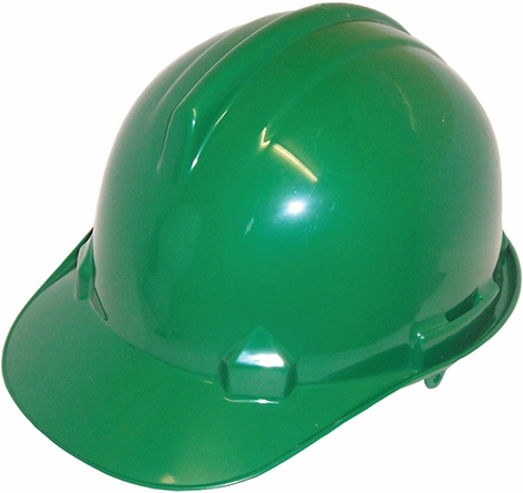 Other view of Safety Helmet with Metal Miners Lamp Bracket - Unvented - Injection Moulded ABS (Plastic) - Green - 50 to 66 cm - HC43M - Tuffmaster Lite - Protector