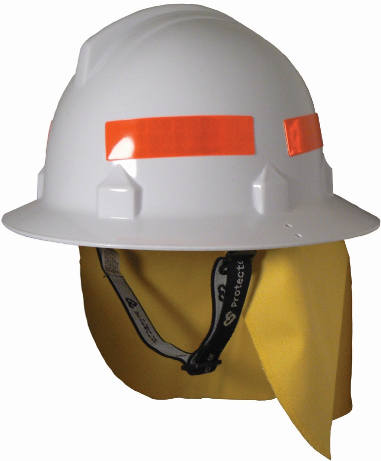 Other view of Rural Bushfire/Wildland Fire Fighting Safety Helmet - Wide Brim, Type 3 - Unvented - Injection Moulded (Polycarbonate) - White - 50 to 66 cm - N84 - HF44 - Protector