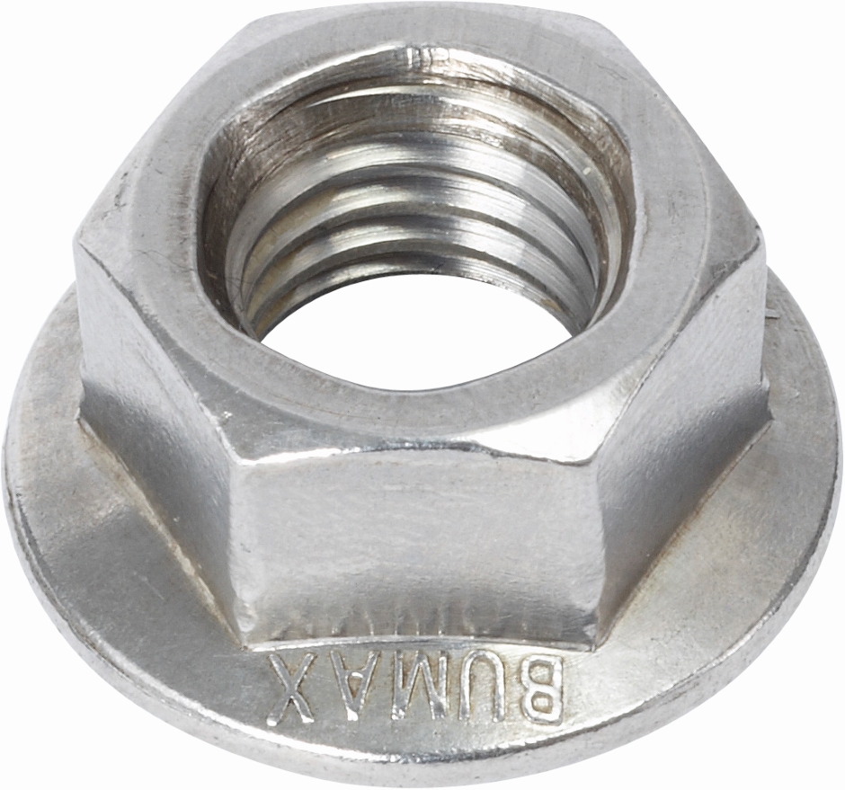 Other view of Flange Nut - High-Tensile - Hex Head - 316L Stainless Steel - Metric Coarse - M10 - NLB8FCM10 - Bumax® 88 - Hobson