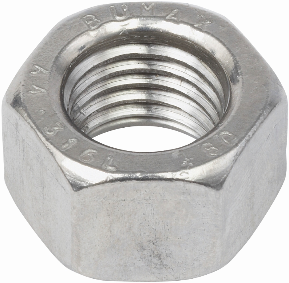 Other view of Hex Nut - High-Tensile - 316L Stainless Steel - Metric - M10 - NHB8PCM10 - Bumax® 88 - Hobson