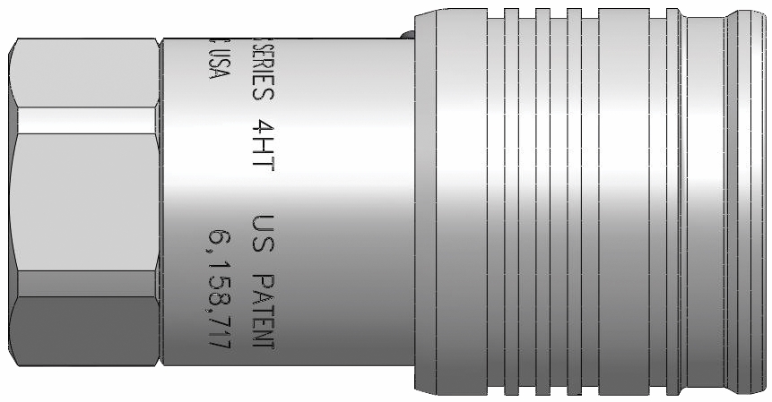 Other view of Dixon Flushface Interchange Hydraulic Coupler - Steel - Series HT - 3/8" - 3HTBF3