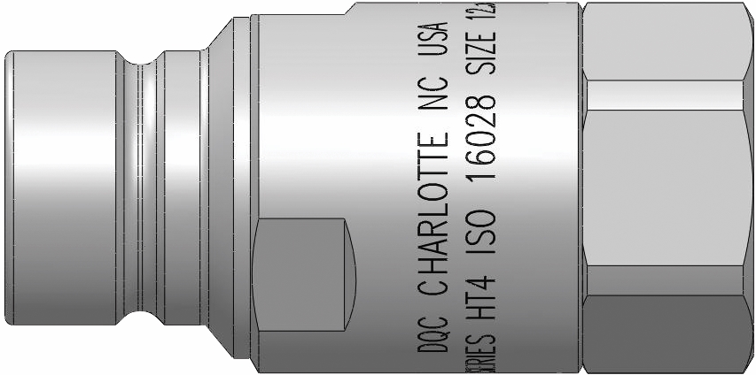 Other view of Dixon Flushface Interchange Hydraulic Plug - 316 Stainless Steel - Series HT - 3/8" - HT3BF3-SS